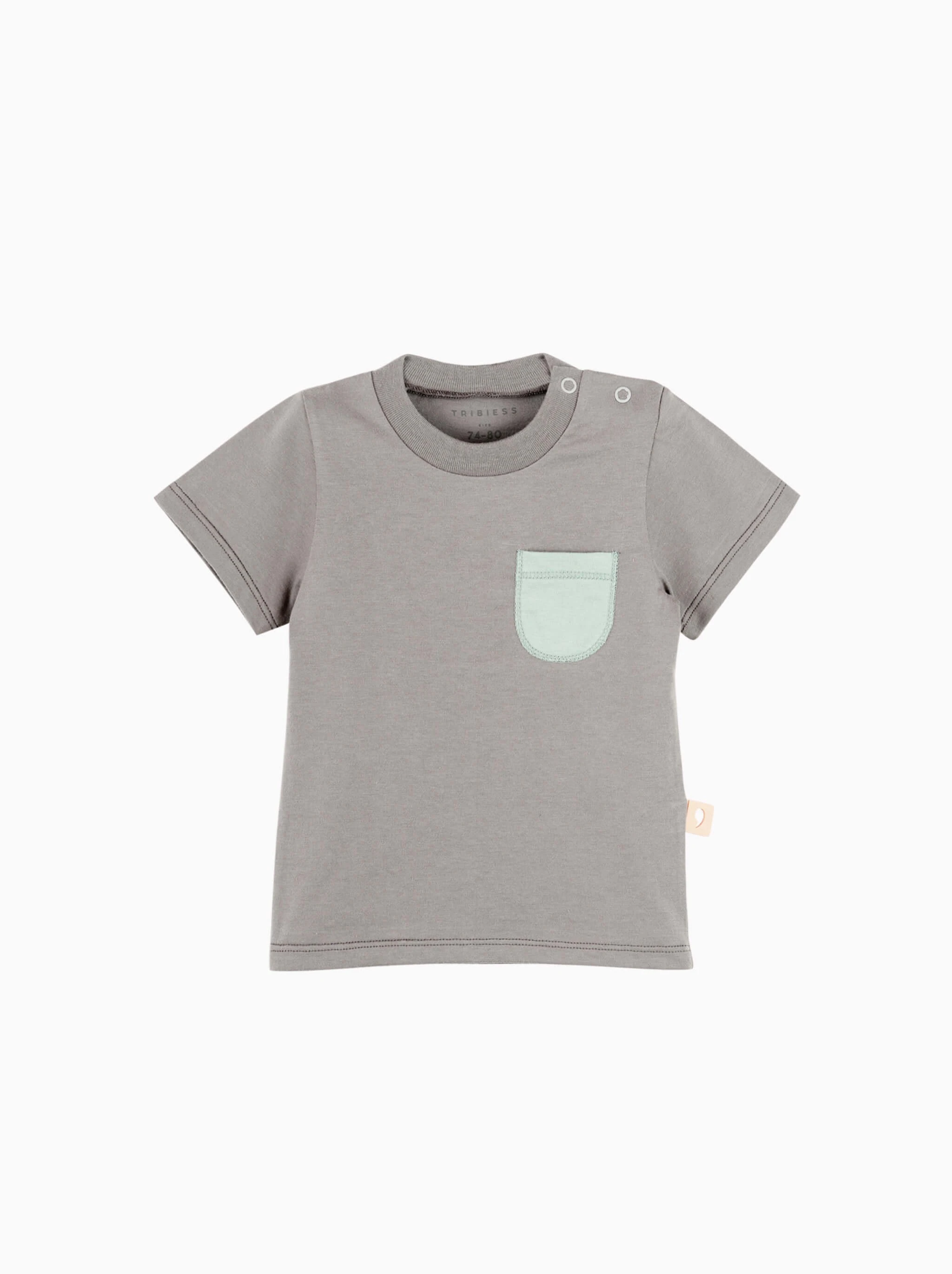 baby short sleeve T-shirt · grey
