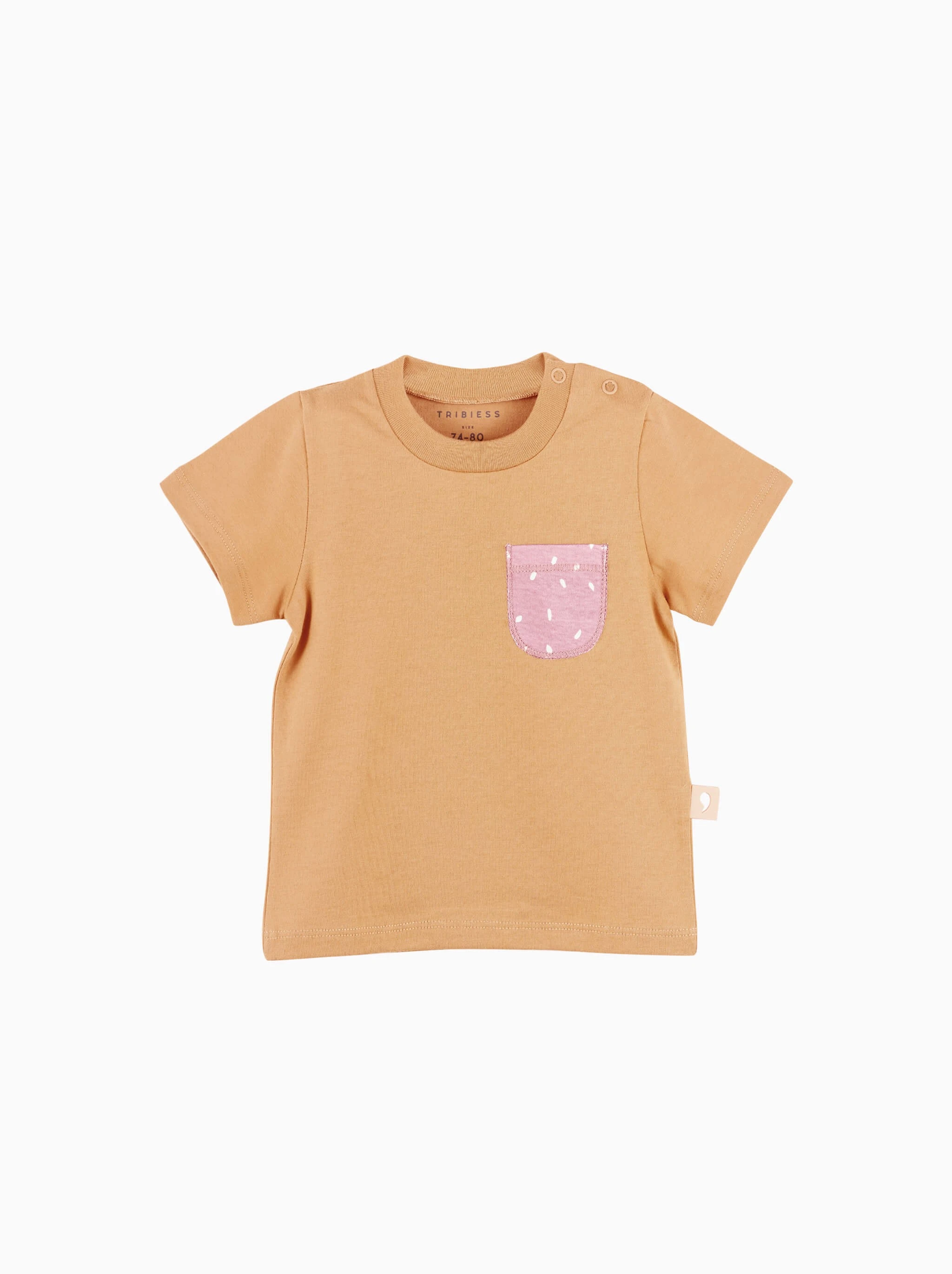 baby short sleeve T-shirt · terracotta