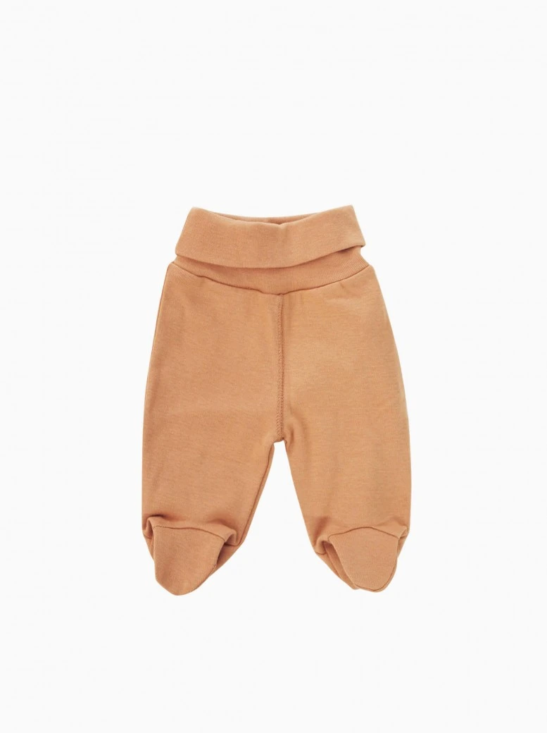 baby footed pants · terracotta