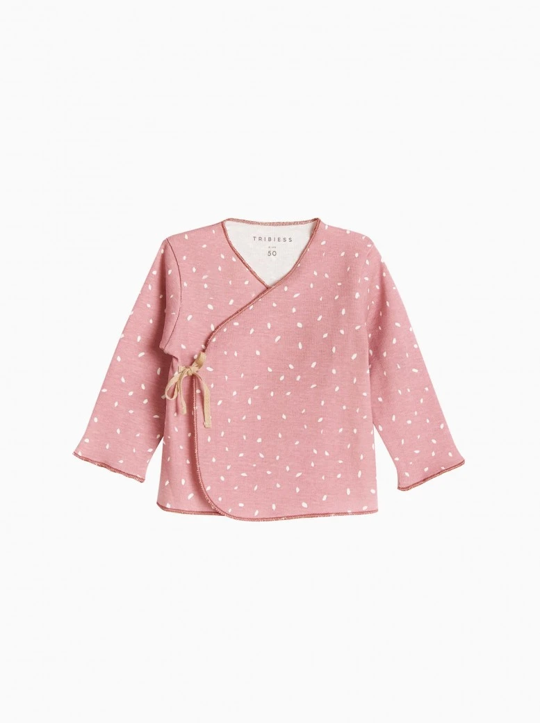 baby kimono t-shirt · cherry dots