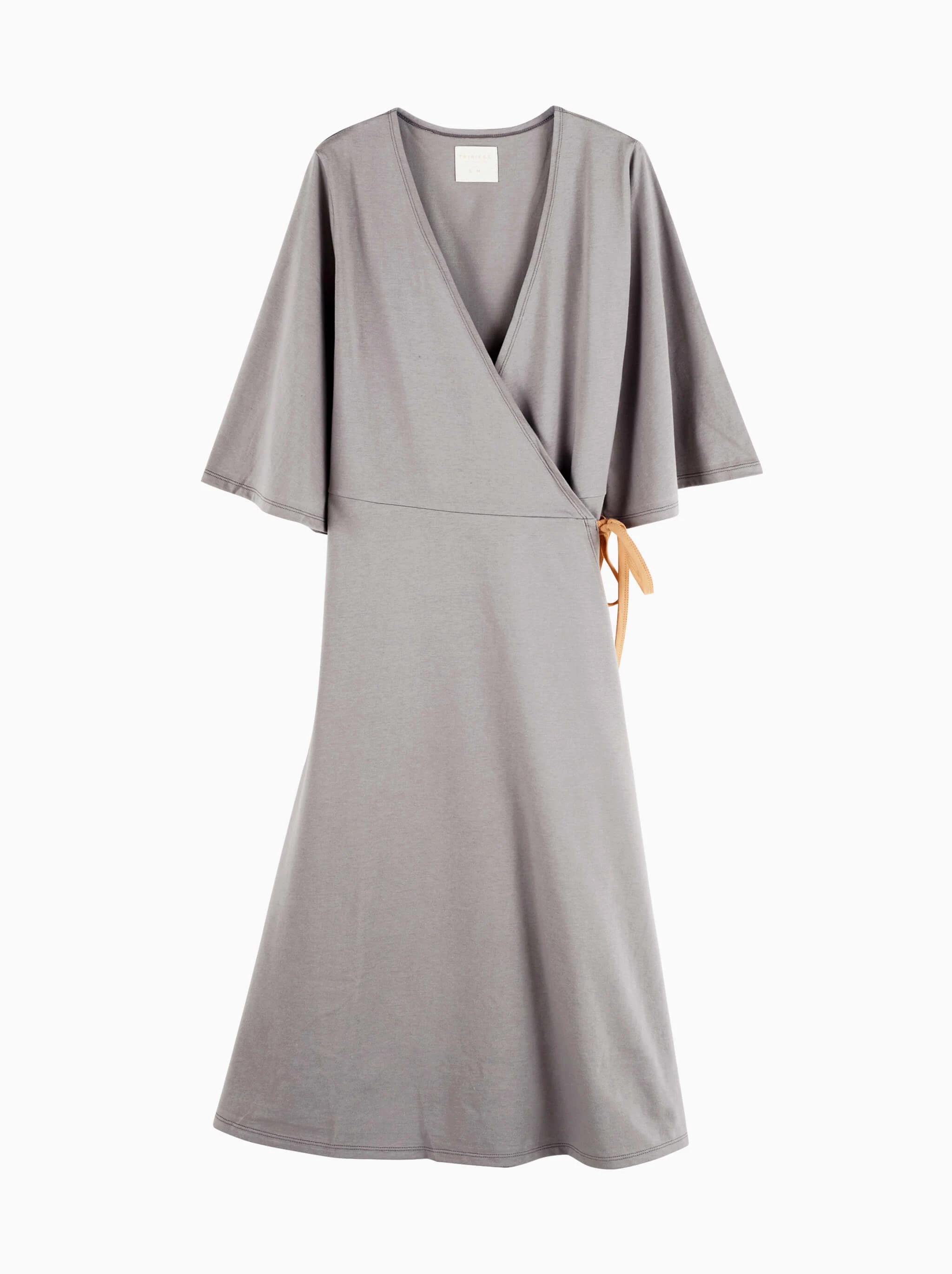 maternity crossover dress · grey
