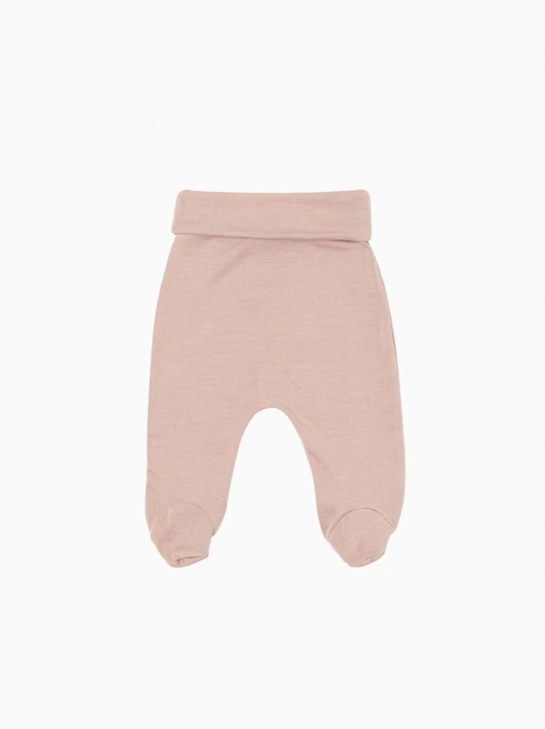 skincalm newborn footed pants · pale rose