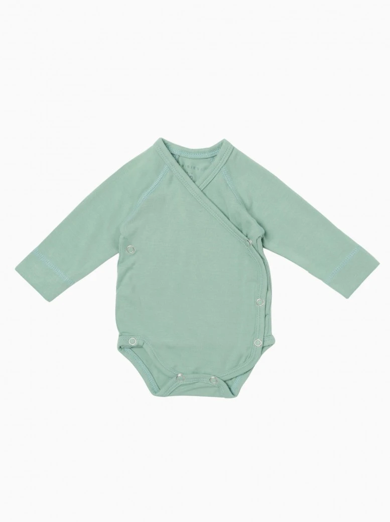  Tribiess coolbamboo newborn crossover bodysuit · minty green 1 